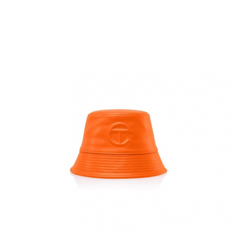 Telfar Bucket Hats Logo C Bucket Hats Orange | CAPQ3618