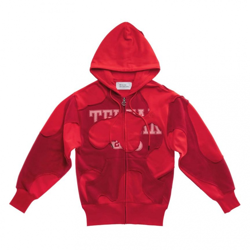 Telfar Camo Hoodie Red | CANB3473