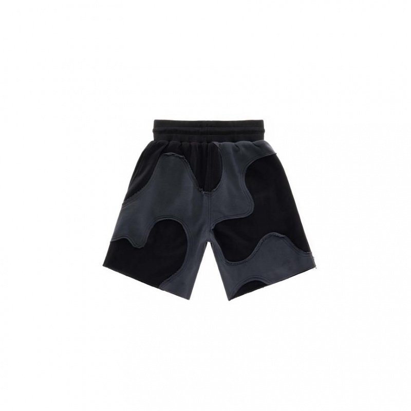 Telfar Camo Sweat Shorts Black / Black | CALH3374