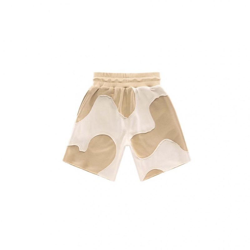 Telfar Camo Sweat Shorts Khaki | CAXF3372