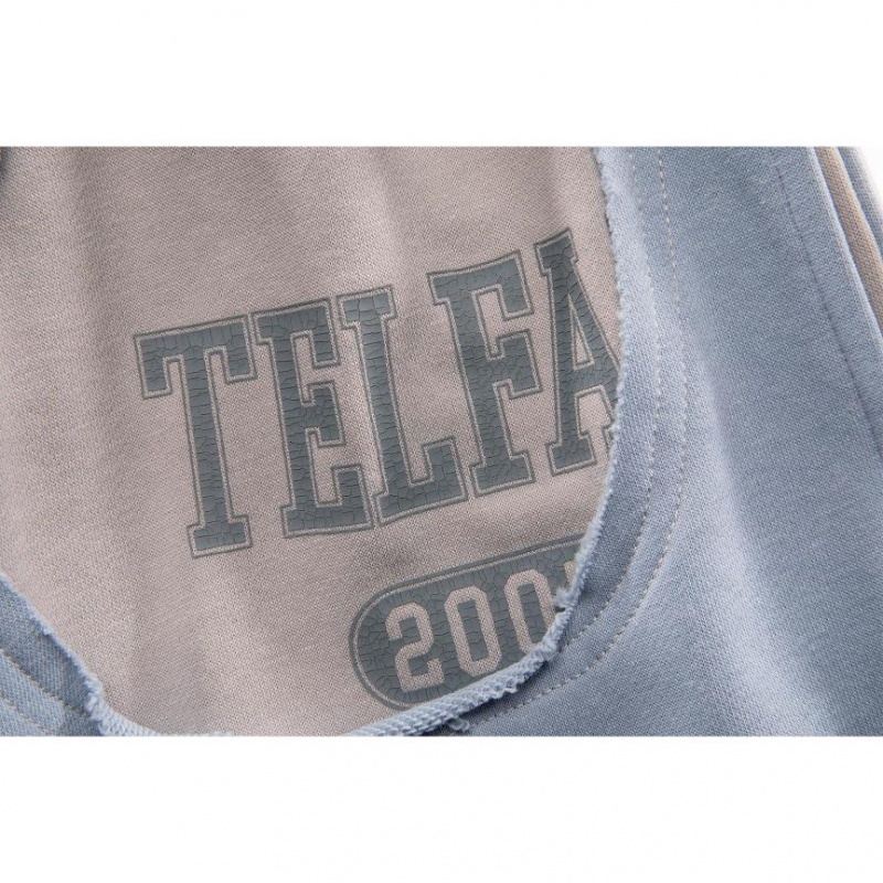 Telfar Camo Sweatpants Blue / Beige | CAXF3327