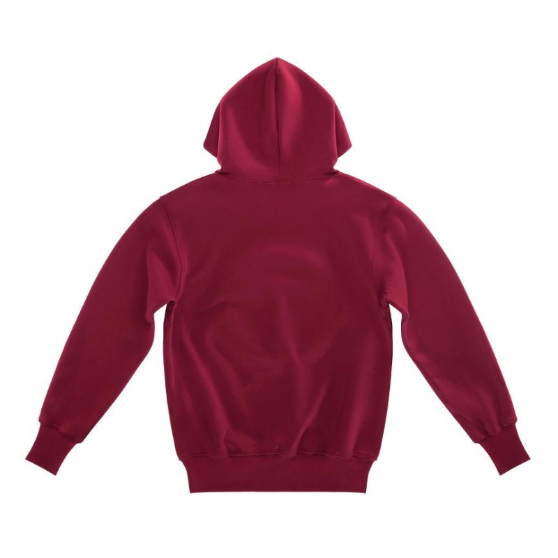 Telfar Embossed Hoodie Burgundy | CARW3493