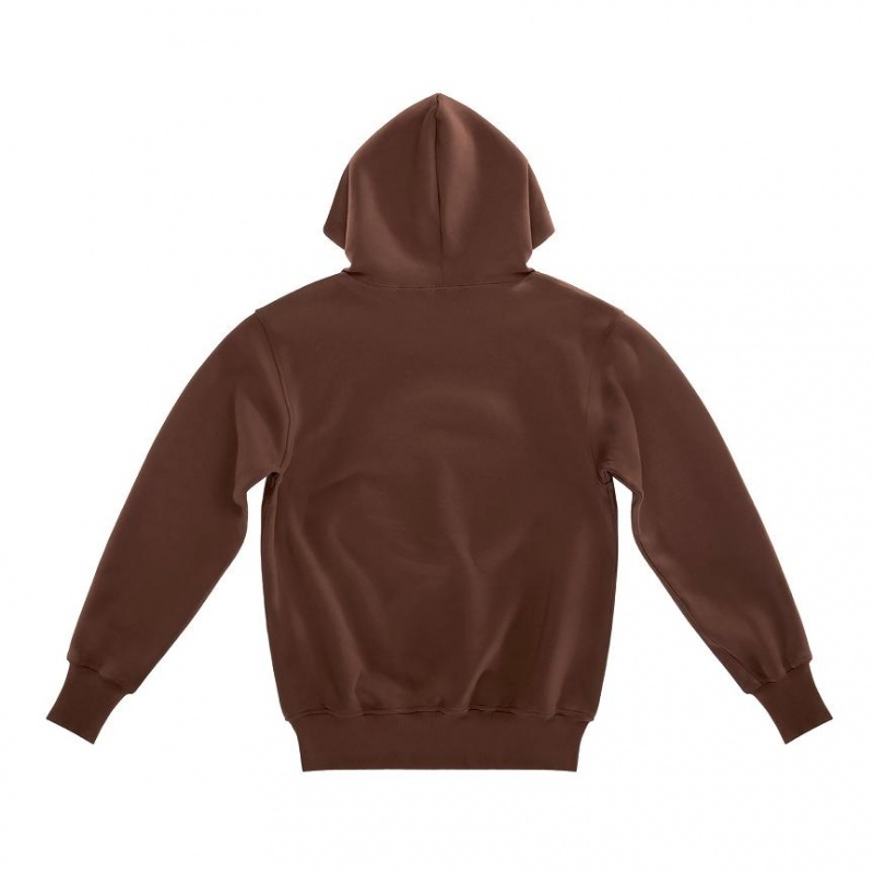 Telfar Embossed Hoodie Chocolate | CAZG3503