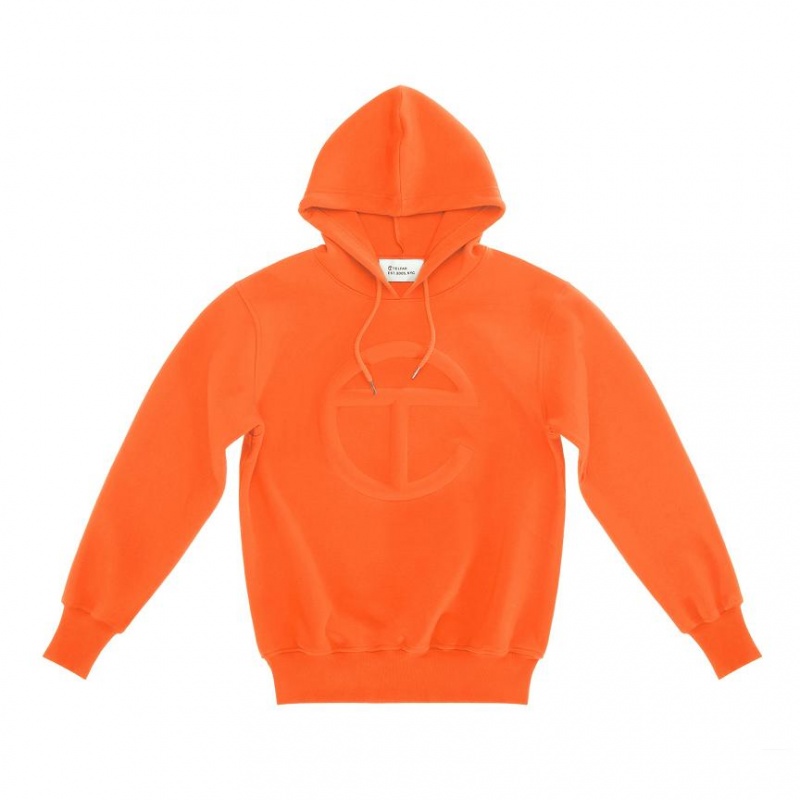 Telfar Embossed Hoodie Orange | CASO3485