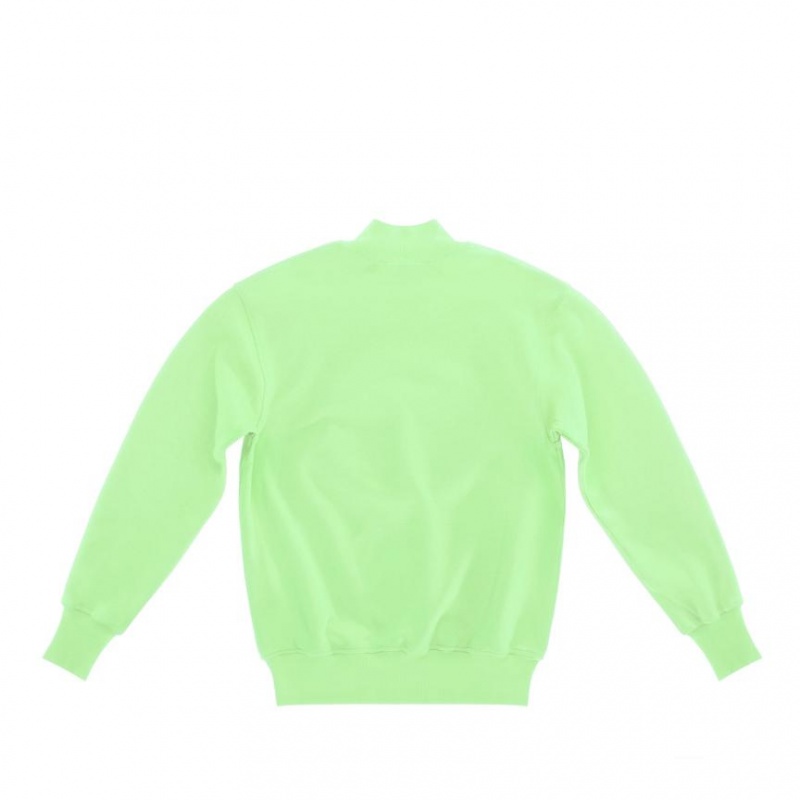 Telfar Embossed Mockneck Hoodie Mint | CAAP3486