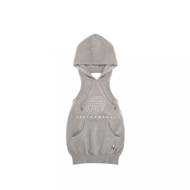 Telfar Halter Hoodie Grey | CAIS3516