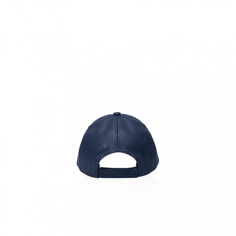 Telfar Hats Logo Embossed D Hats Navy | CAFM3580