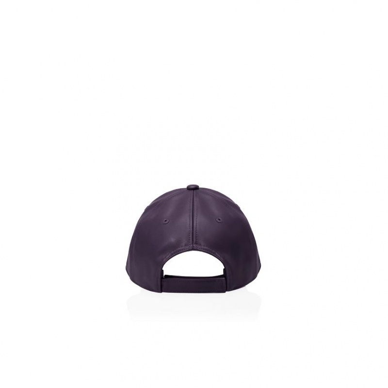 Telfar Hats Logo Embossed J Hats Purple | CAGL3586