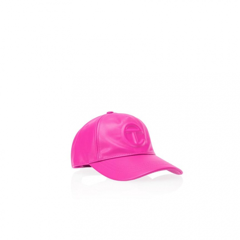 Telfar Hats Logo Embossed M Hats Pink | CASO3589