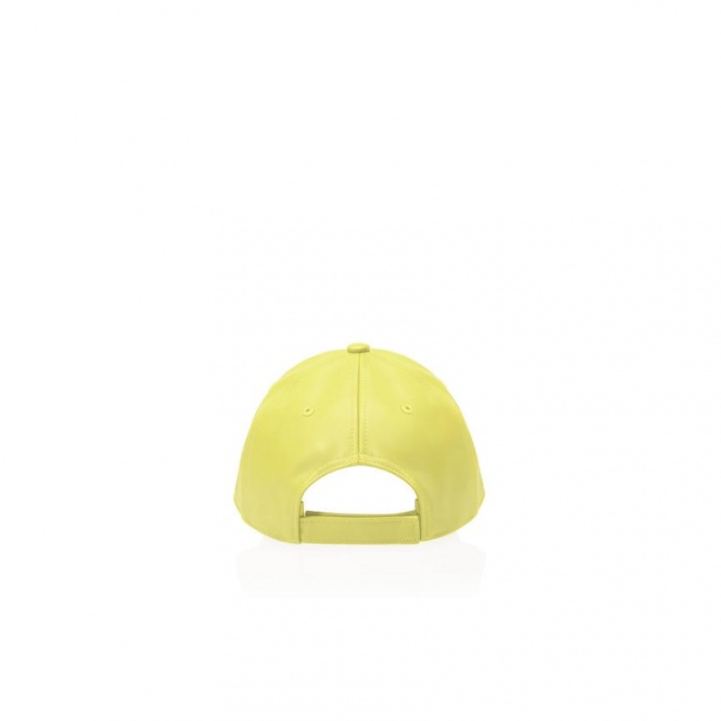 Telfar Hats Logo Embossed U Hats Yellow | CARW3597