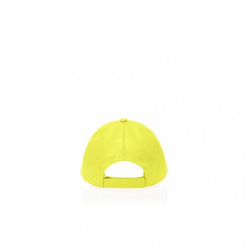 Telfar Hats Logo Embossed V Hats Yellow | CAEX3598