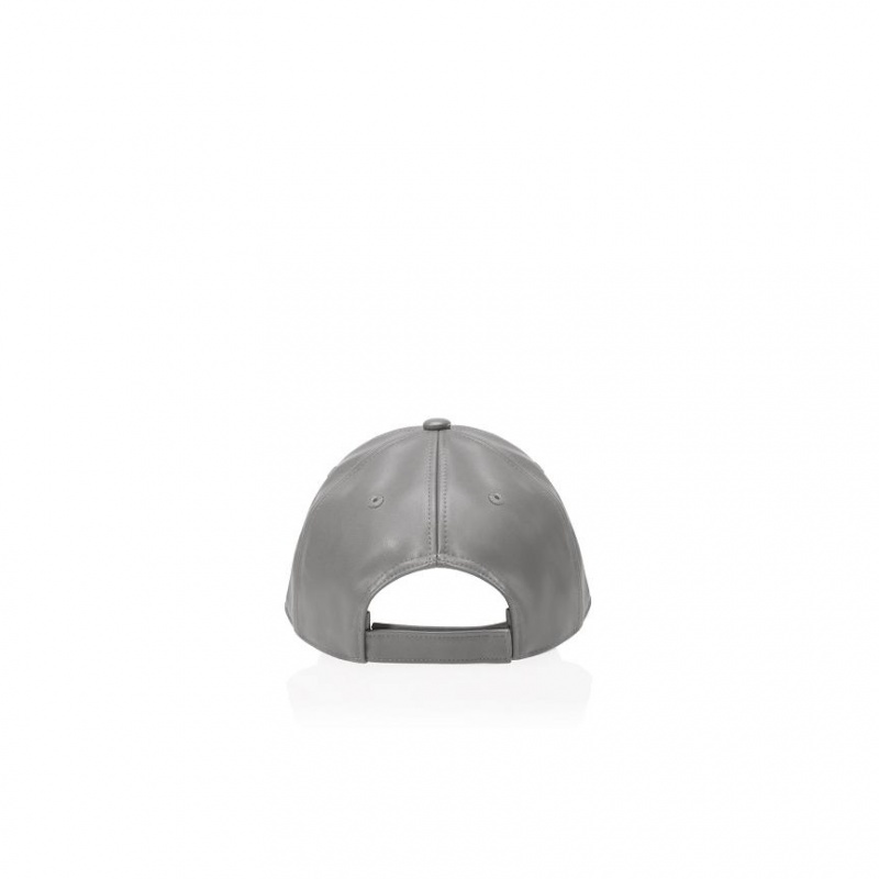 Telfar Hats Logo Embossed Ⅵ Hats Grey | CALH3608