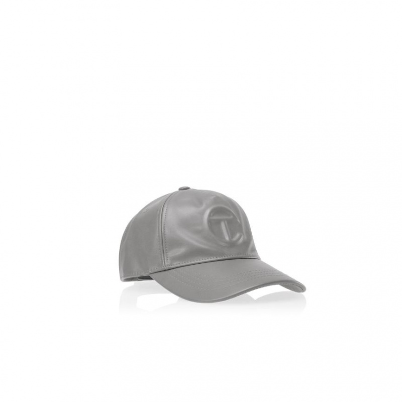 Telfar Hats Logo Embossed Ⅵ Hats Grey | CALH3608