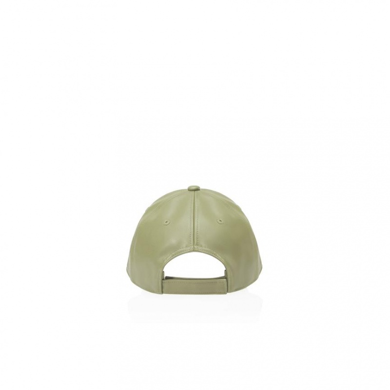 Telfar Hats Logo Embossed Ⅲ Hats Olive | CACE3605