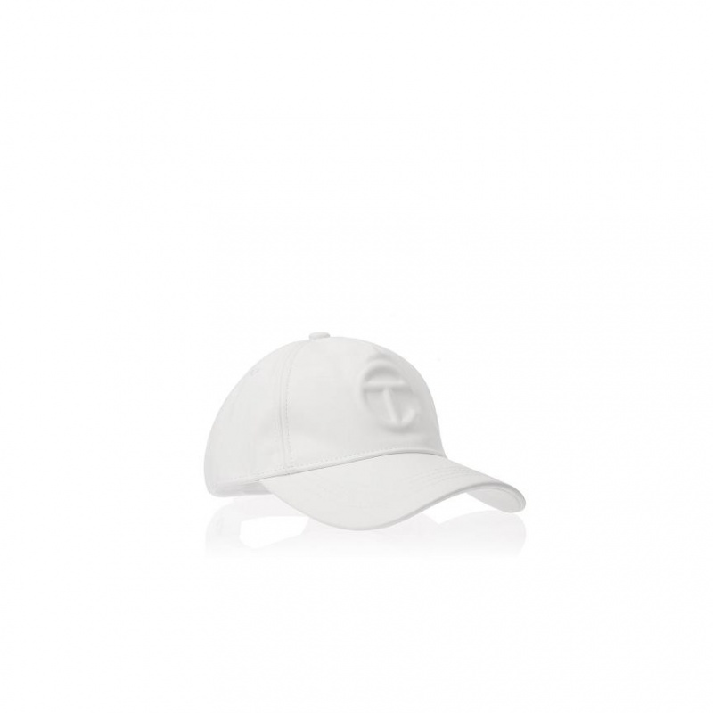 Telfar Hats Logo Embossed Ⅴ Hats White | CAZG3607