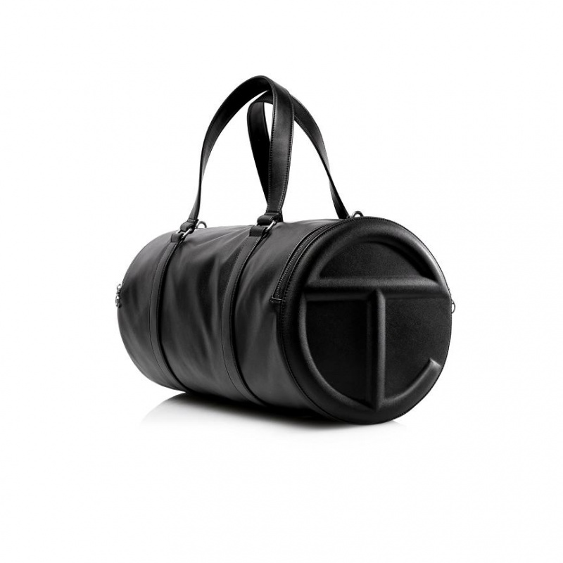 Telfar Large Duffle Bags Black | CALH3187