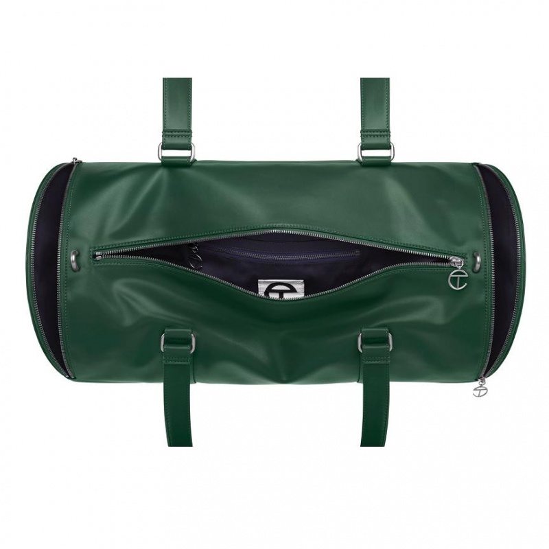 Telfar Large Duffle Bags Dark Olive | CAWY3178