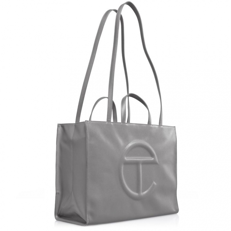 Telfar Large Shopper Bag Grey | CAMA3136