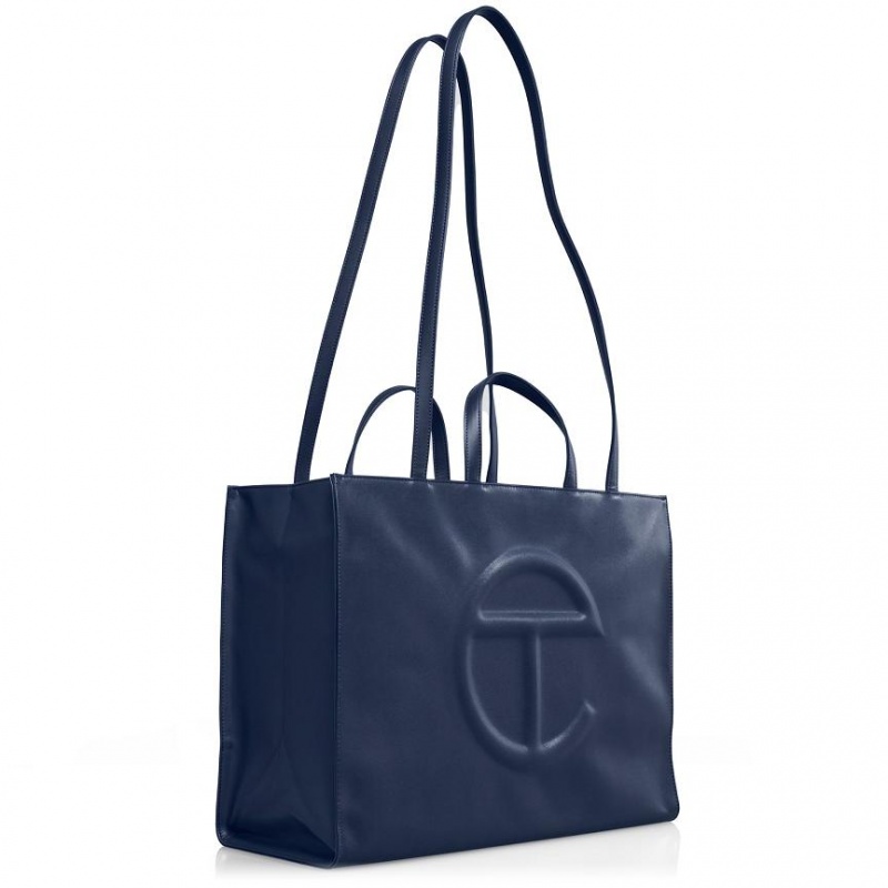 Telfar Large Shopper Bag Navy | CABC3040