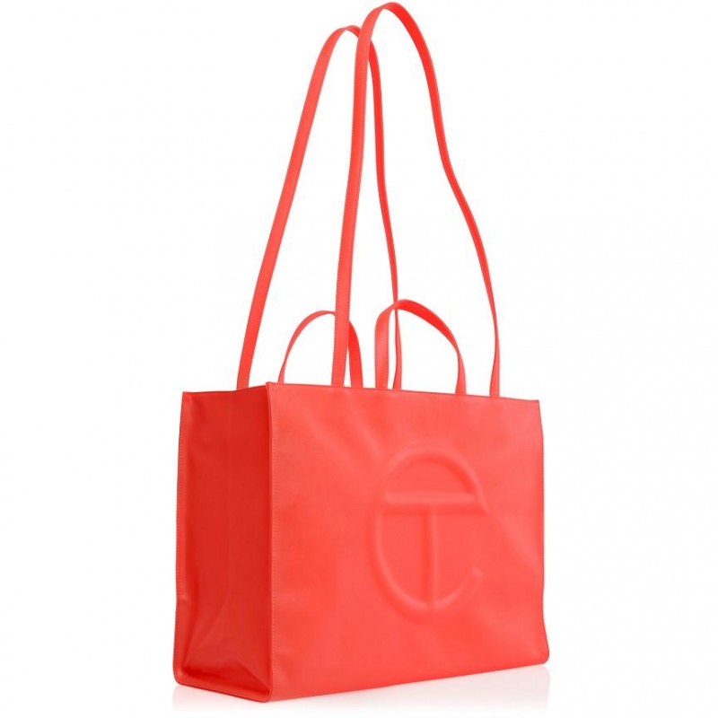 Telfar Large Shopper Bag Orange | CAGL3094