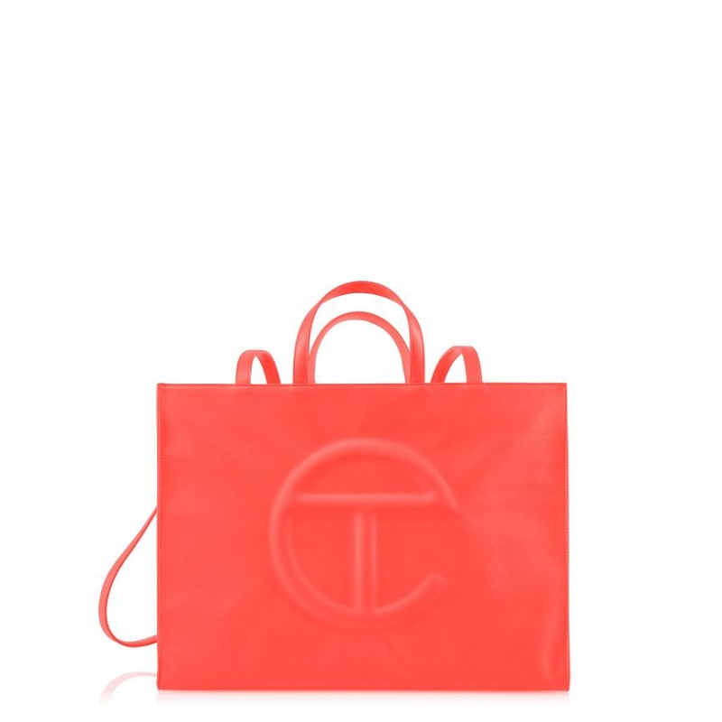 Telfar Large Shopper Bag Orange | CAGL3094