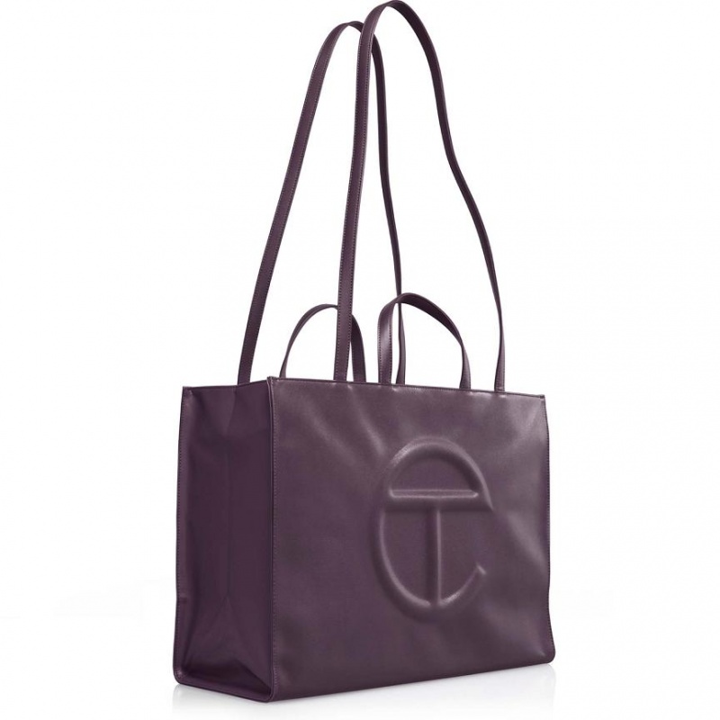 Telfar Large Shopper Bag Purple | CAZG3115