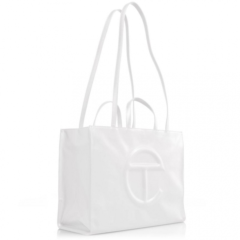 Telfar Large Shopper Bag White | CASO3124