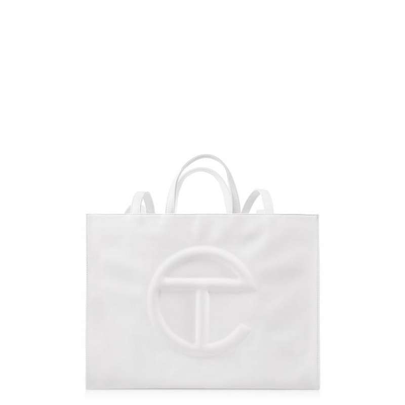 Telfar Large Shopper Bag White | CASO3124