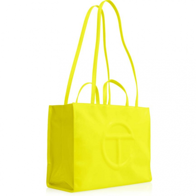 Telfar Large Shopper Bag Yellow | CAQZ3082