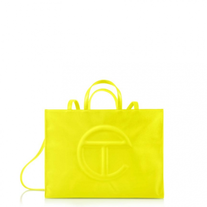 Telfar Large Shopper Bag Yellow | CAQZ3082