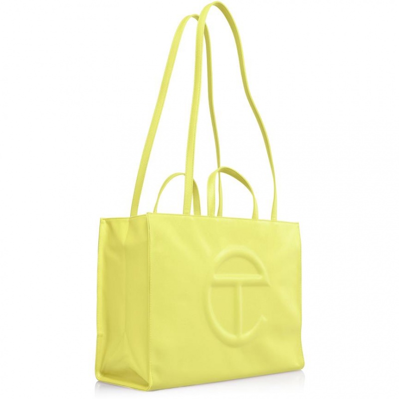 Telfar Large Shopper Bag Yellow | CARW3079