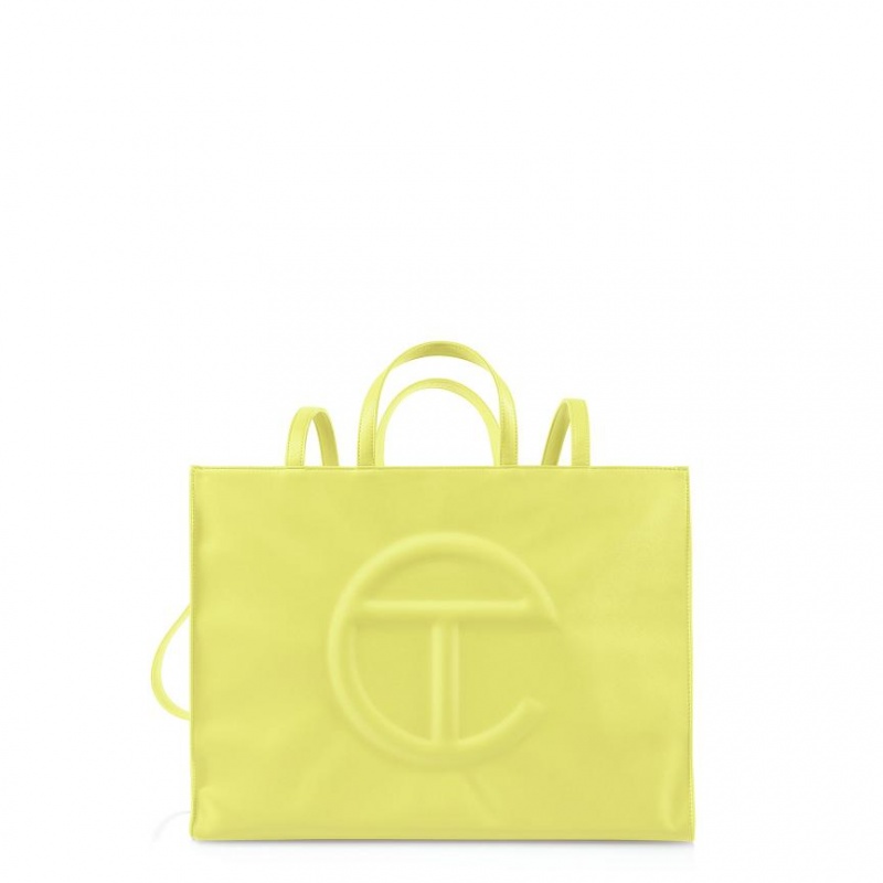 Telfar Large Shopper Bag Yellow | CARW3079