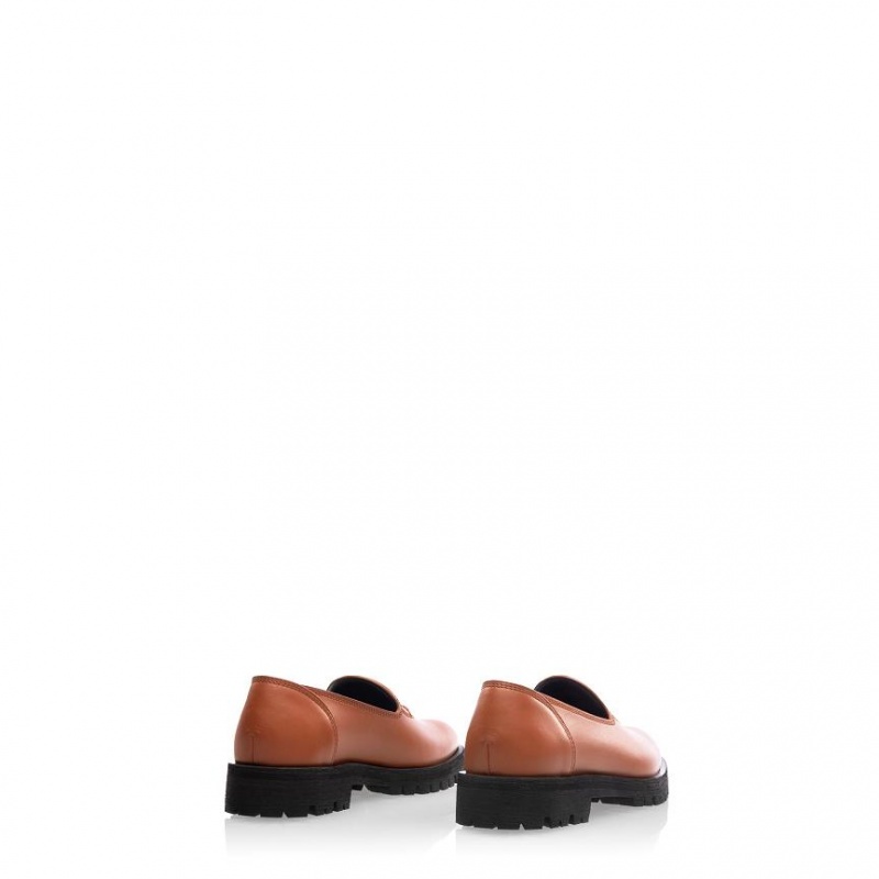 Telfar Logo Loafers Brown | CANB3013