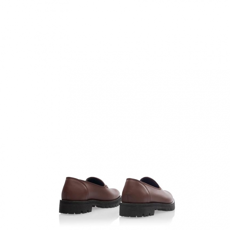 Telfar Logo Loafers Chocolate | CAMA3012