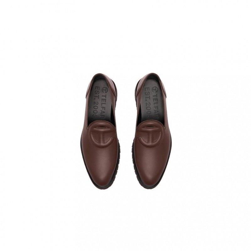 Telfar Logo Loafers Chocolate | CAMA3012