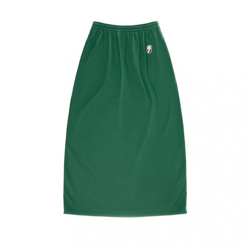 Telfar Long Sweat Skirt Dark Green | CAPQ3339