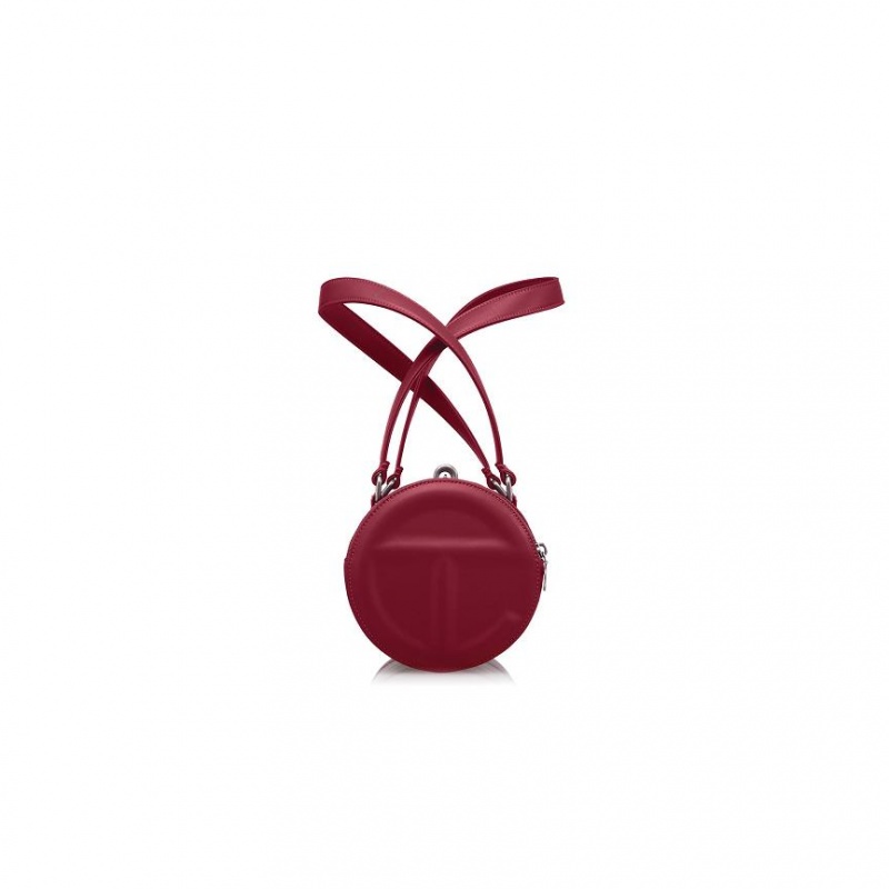 Telfar Medium Duffle Bags Burgundy | CARW3176