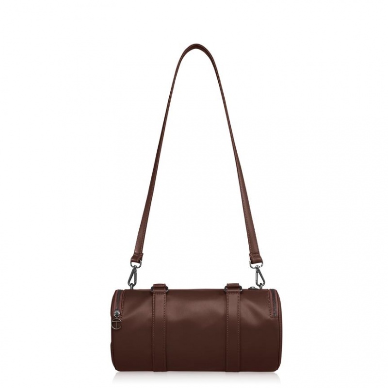 Telfar Medium Duffle Bags Chocolate | CAXF3185