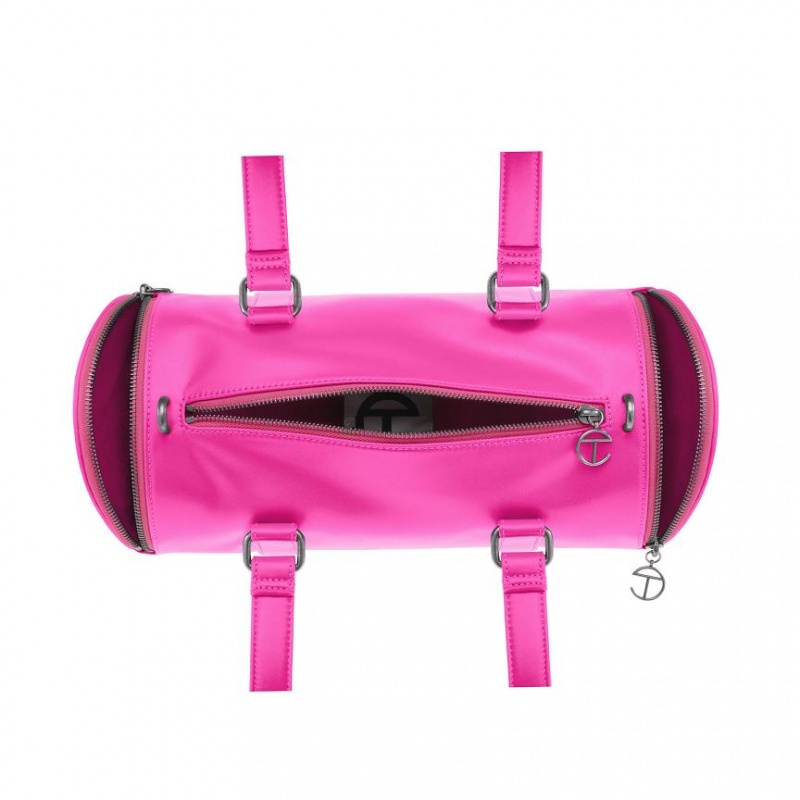 Telfar Medium Duffle Bags Pink | CAUT3173