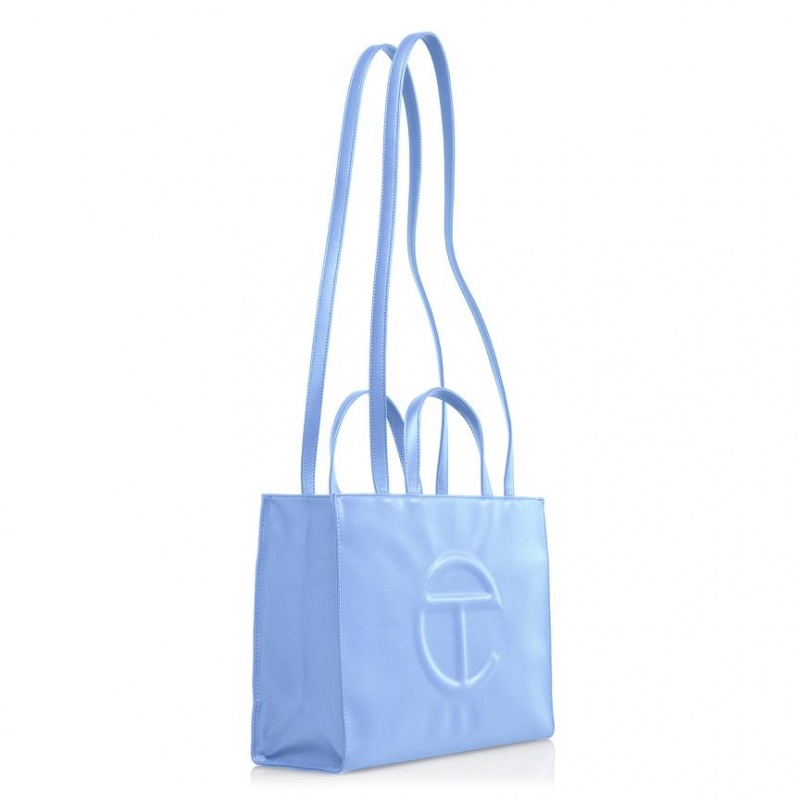 Telfar Medium Shopper Bag Blue | CAGL3050