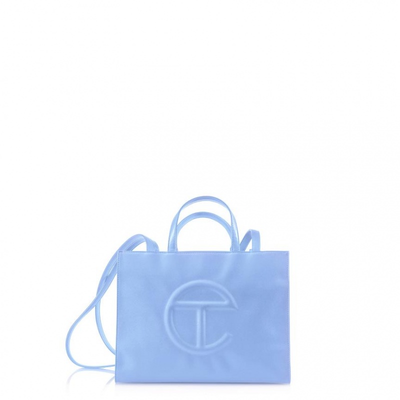 Telfar Medium Shopper Bag Blue | CAGL3050