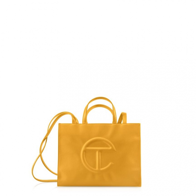 Telfar Medium Shopper Bag Mustard | CAZG3089