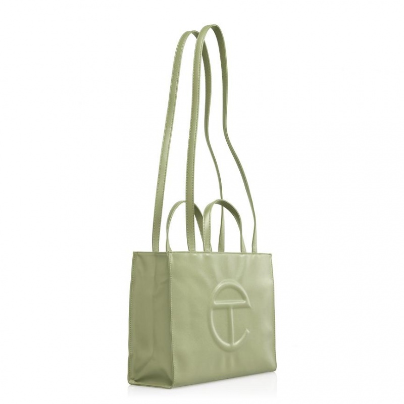 Telfar Medium Shopper Bag Olive | CASO3071