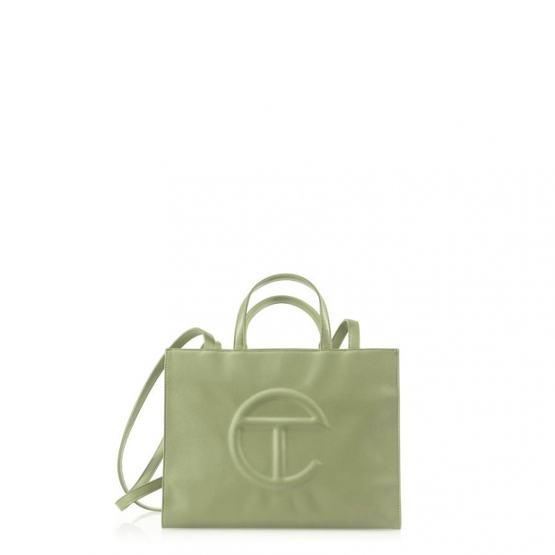 Telfar Medium Shopper Bag Olive | CASO3071