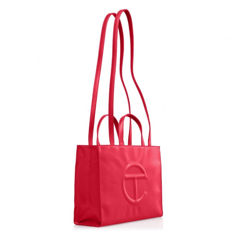 Telfar Medium Shopper Bag Red | CAAP3098