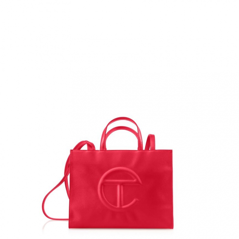 Telfar Medium Shopper Bag Red | CAAP3098