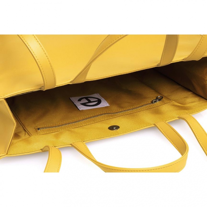 Telfar Medium Shopper Bag Yellow | CAVD3086