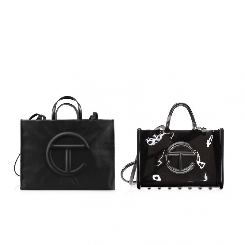 Telfar Melissa x Large Jelly Bags Black | CAEX3151