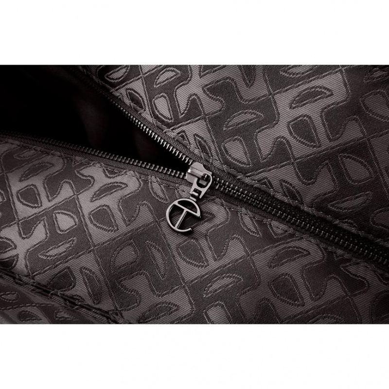 Telfar Monogram Large Jacquard Bags Black | CAJJ3163