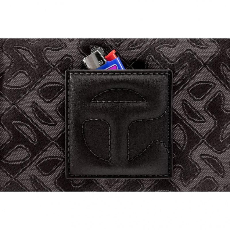 Telfar Monogram Small Jacquard Bags Black | CAGL3165